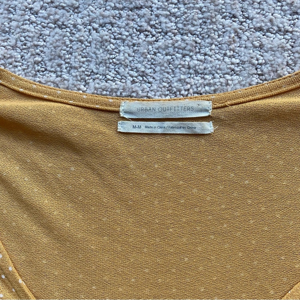 Urban Outfitters yellow polka dot top - Picture 3 of 4